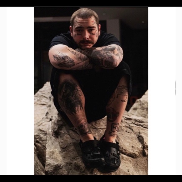 Brand new post Malone crocs with exclusive jibbits - Picture 3 of 5